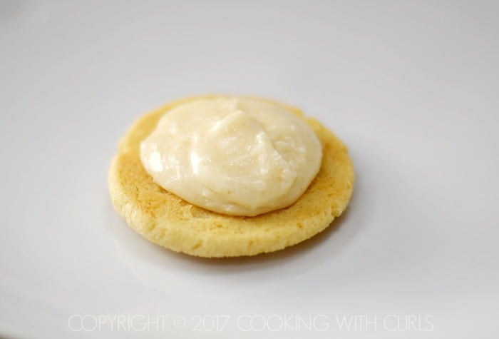 Caramel Cream Sandwich Cookies frost COPYRIGHT © 2017 COOKING WITH CURLS
