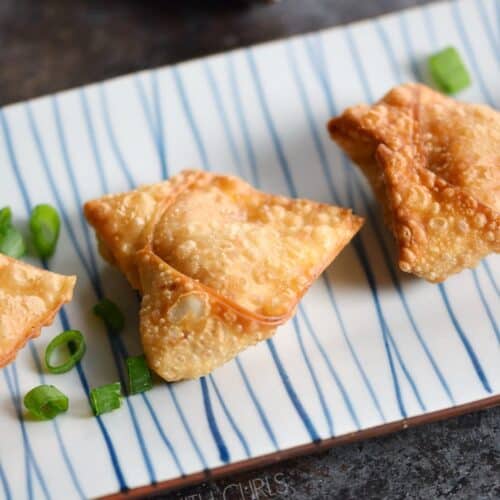Crispy Pork Wontons Cooking with Curls