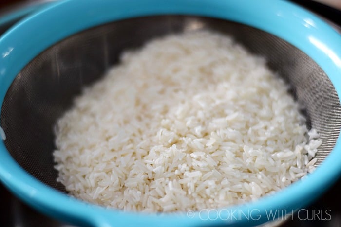 Instant Pot Fried Rice rinse the rice