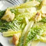 This Classic Caesar Salad is easy to prepare any night of the week! © COOKING WITH CURLS
