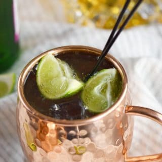 An Irish Mule cocktail is a simple and delicious way to celebrate St. Patrick's Day, or a Friday! © COOKING WITH CURLS