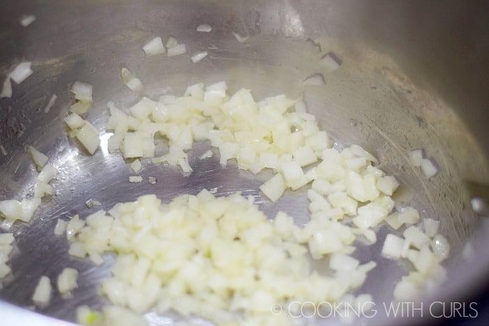 Saute the onions in the Instant Pot