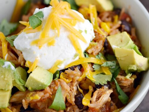 Instant Pot Chicken Taco Bowls - Tastes Better From Scratch