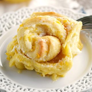 Start your day with these delicious Orange Sweet Rolls! © COOKING WITH CURLS