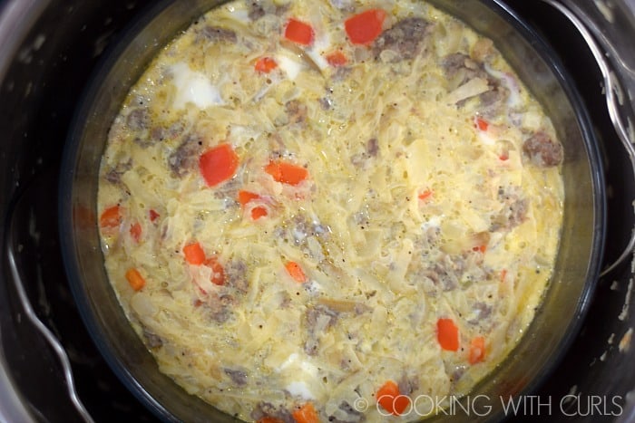 Cooked Instant Pot Mexican Breakfast Casserole © COOKING WITH CURLS