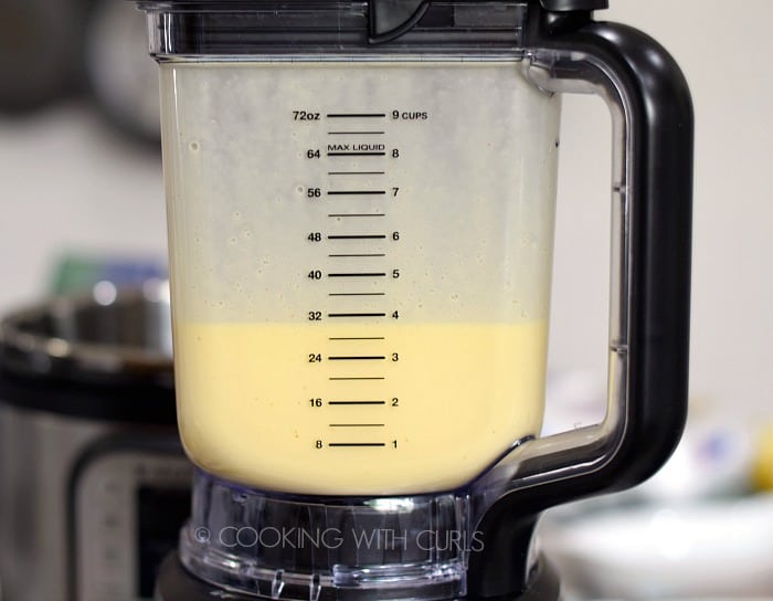 Easy Blender Hollandaise Sauce in the blender © COOKING WITH CURLS