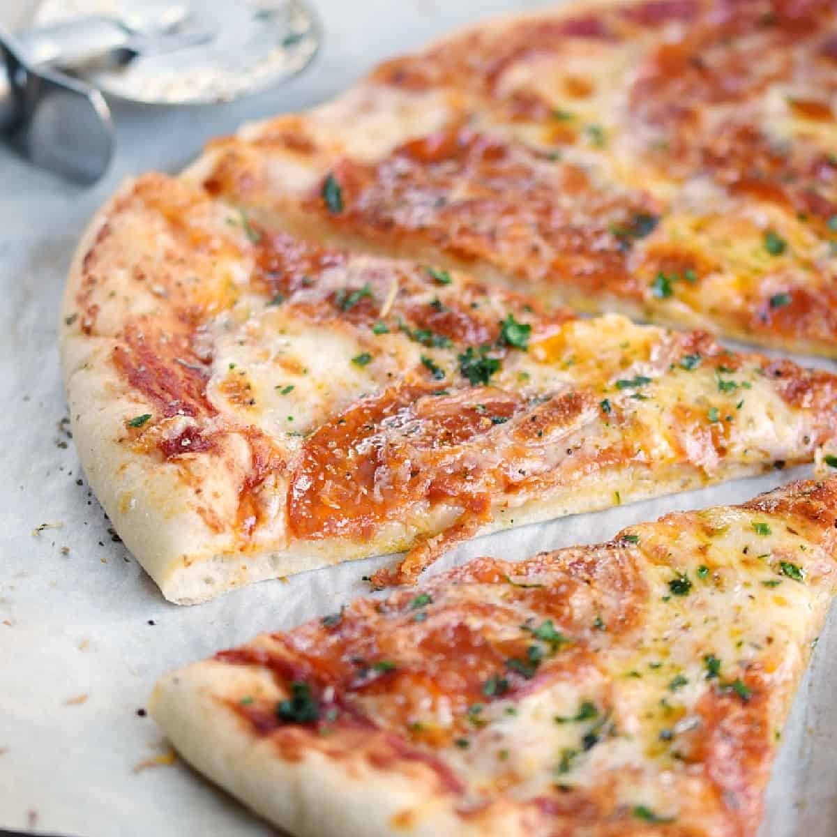 Homemade Pepperoni Pizza