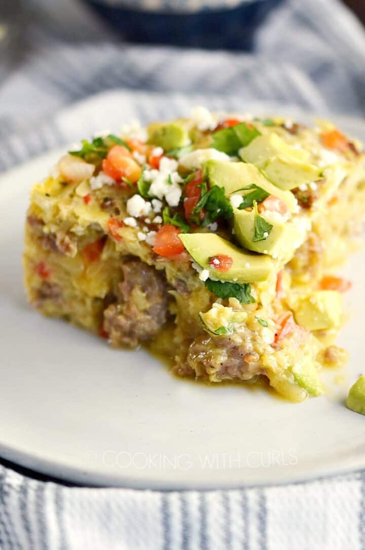 Instant Pot Mexican Breakfast Casserole Cooking with Curls