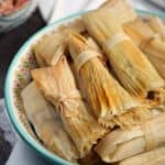 Ring the dinner bell, the Instant Pot Red Chile Pork Tamales are ready!! © COOKING WITH CURLS