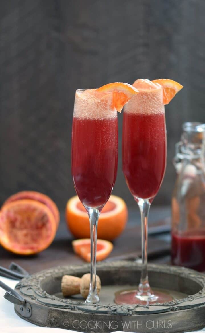 Blood Orange Mimosa Cooking with Curls