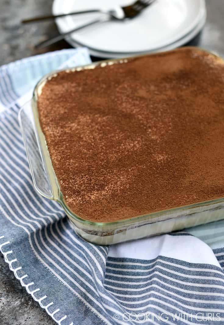 Classic Tiramisu, chilled and ready to serve! © COOKING WITH CURLS