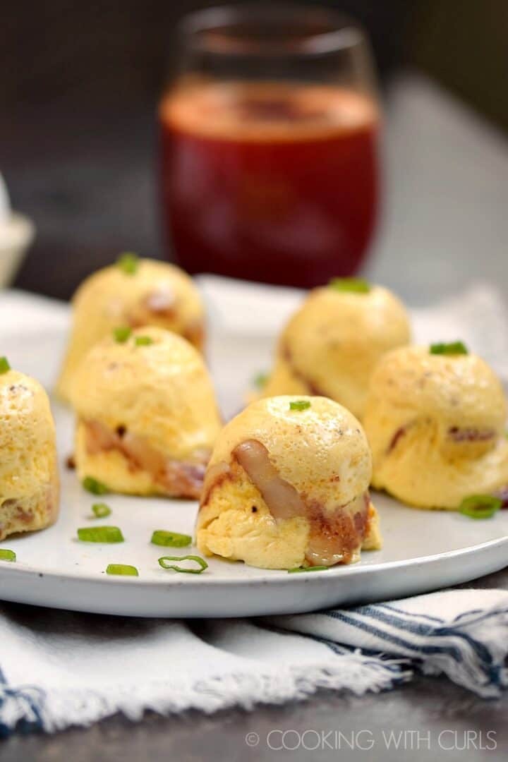 Instant Pot Bacon Cheddar Egg Bites Cooking with Curls