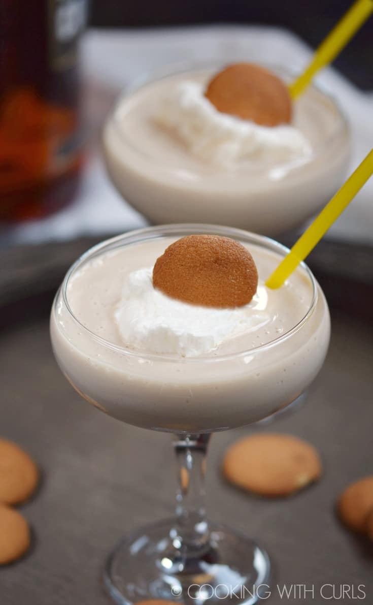 Sometimes you need a creamy, decadent Southern Banana Cream Cocktail for dessert, trust me!! © COOKING WITH CURLS