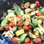 Charred Summer Vegetables are the perfect vegetarian meal or delicious side dish all summer long! © COOKING WITH CURLS