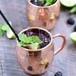 This light and refreshing Blackberry Moscow Mule is the perfect way to beat the summer heat! © COOKING WITH CURLS