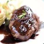 Grab your steak knives because this Perfect Filet Mignon for Two is going to rock your world! Pan seared, then finished in the oven and topped with an amazing pan sauce. cookingwithcurls.com