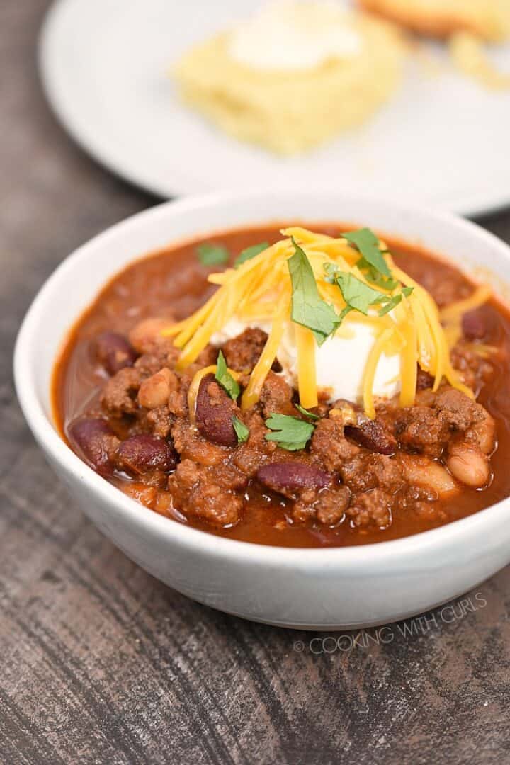 Instant Pot Guinness Beef Chili - Cooking with Curls