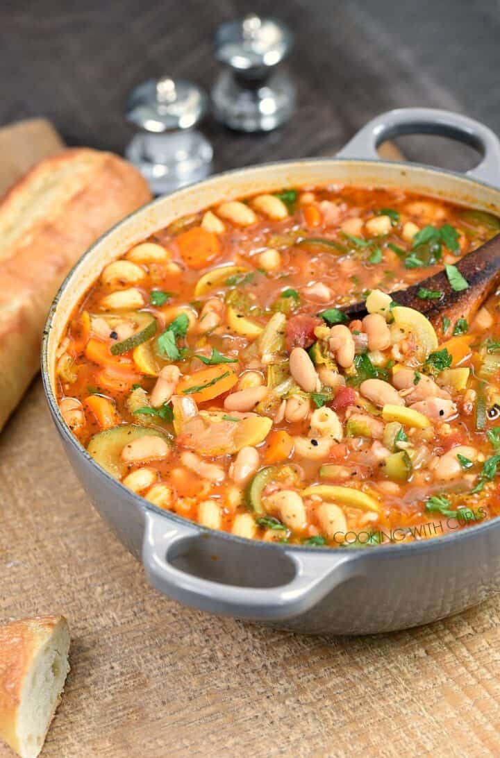Instant Pot Minestrone Soup - Cooking with Curls