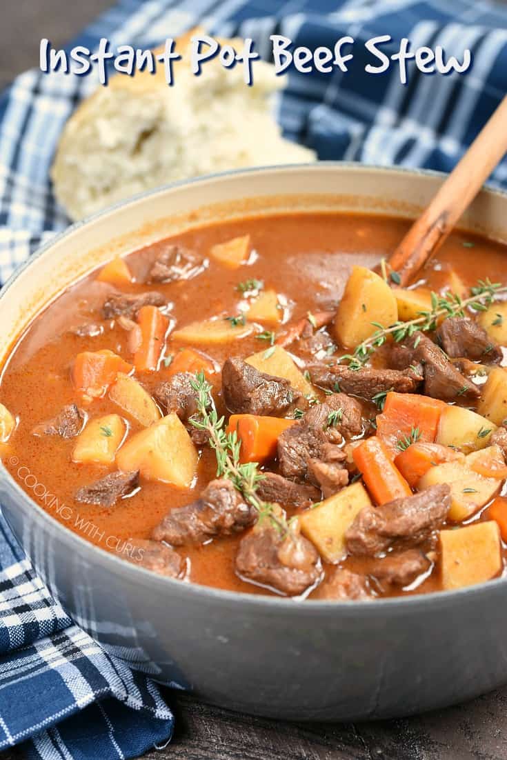 Instant Pot Beef Stew - Cooking with Curls