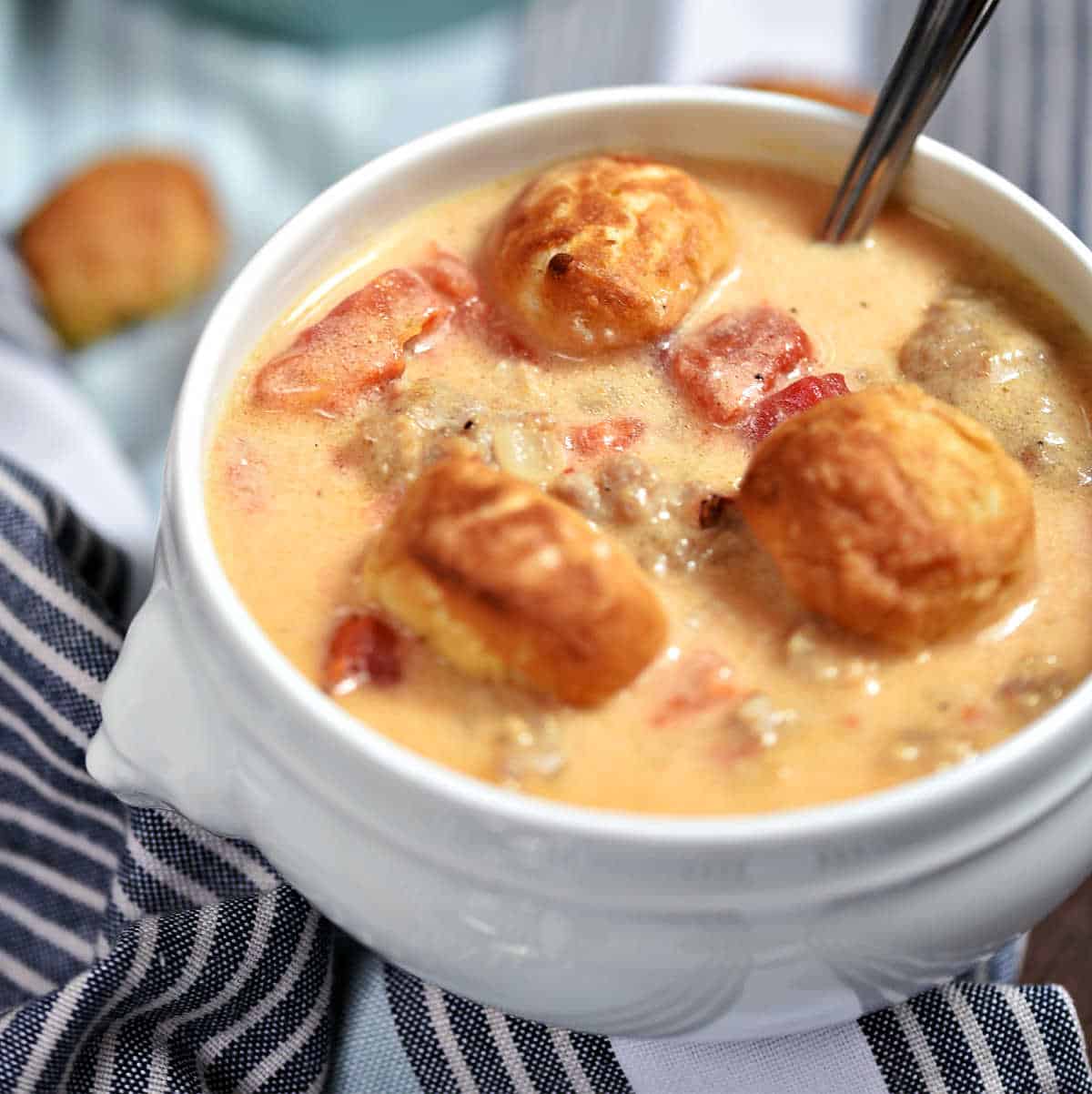 Brats and Beer Cheese Chowder