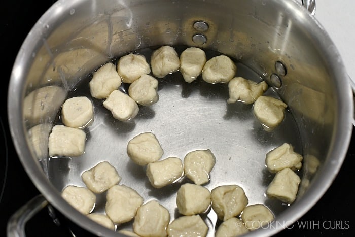 Dip dough bites into the baking soda water for 30 seconds cookingwithcurls.com