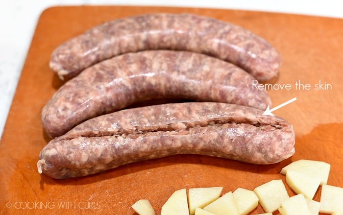 If your brats have skin then you need to remove it cookingwithcurls.com