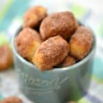 My favorite Homemade Soft Pretzel Bites covered in cinnamon sugar are perfect for snacking! cookingwithcurls.com