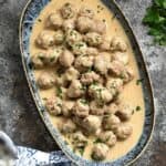 Delight your friends and family with these delicious Swedish Meatballs at your next party or family dinner! cookingwithcurls.com