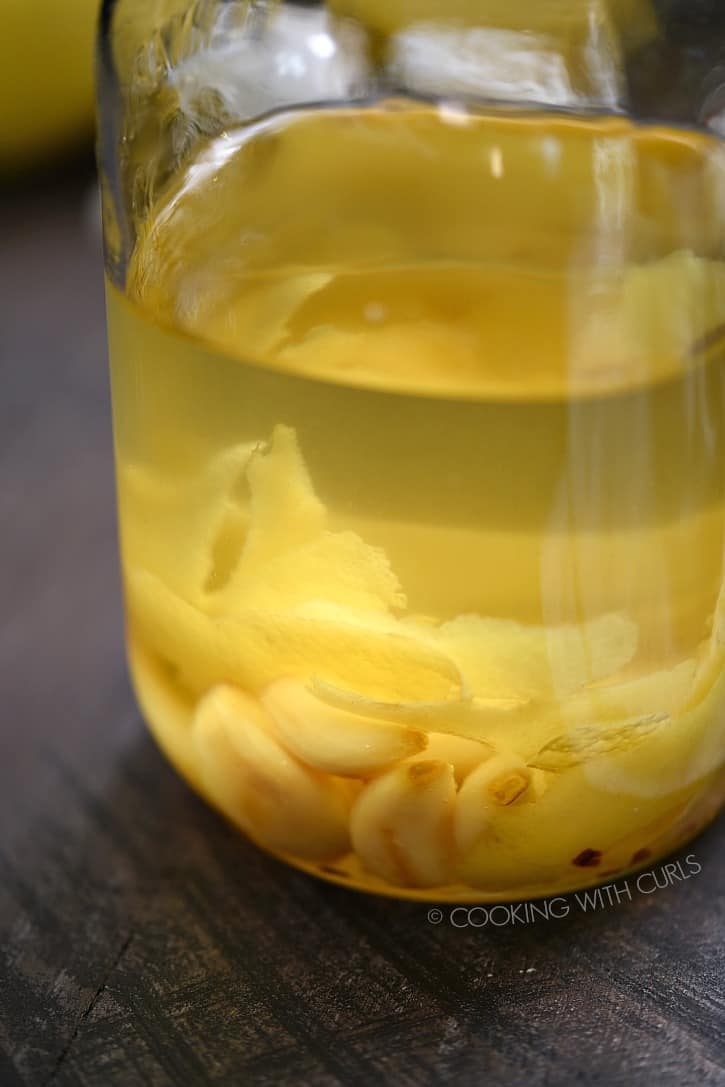 How do you make Garlic and Lemon Infused Olive Oil I have step-by-step instructions to show you exactly how! cookingwithcurls.com