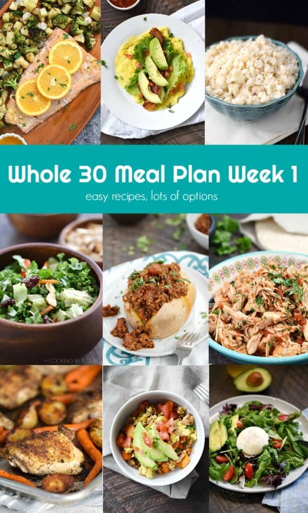 Whole 30 Meal Plan Week 1 - Cooking With Curls