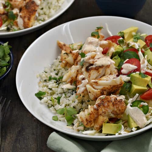 Fish Taco Bowls Cooking with Curls