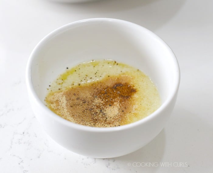 Mix the garlic parmesan sauce together in a small bowl cookingwithcurls.com