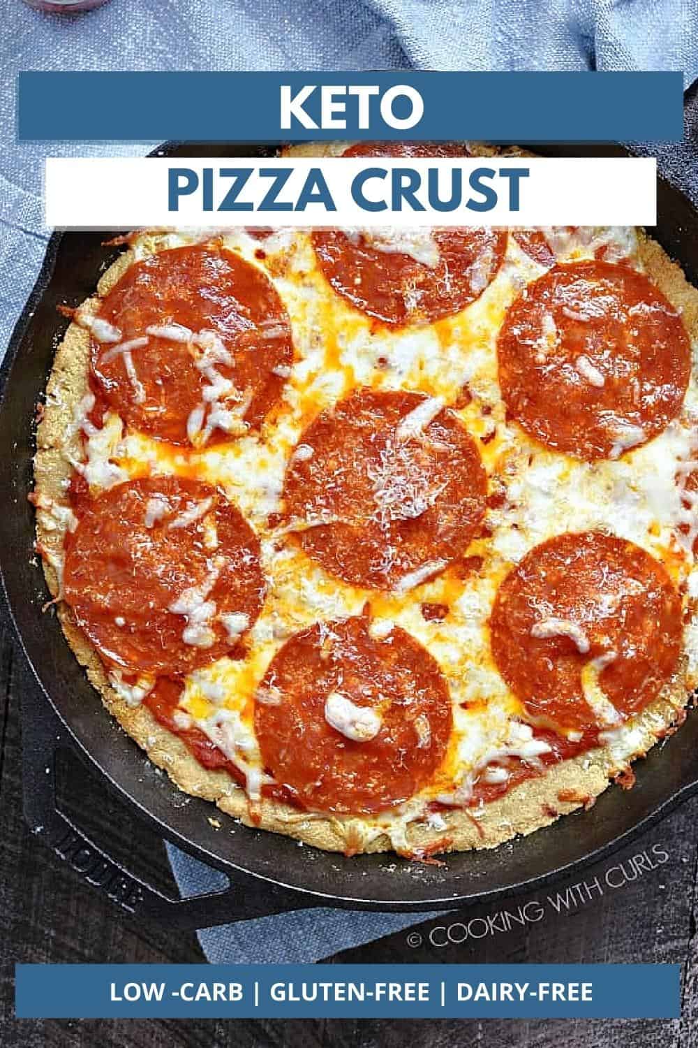 Keto Pizza Crust - Cooking with Curls