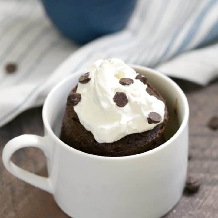 Keto Chocolate Mug Cake - Cooking with Curls