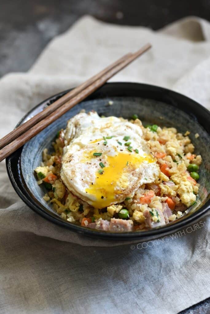 Ham Fried Rice - Cooking with Curls