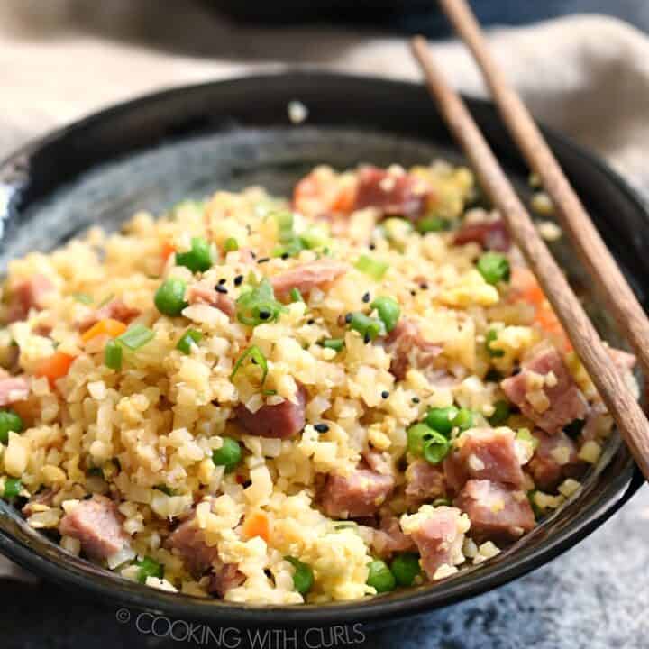 Ham Fried Rice - Cooking with Curls