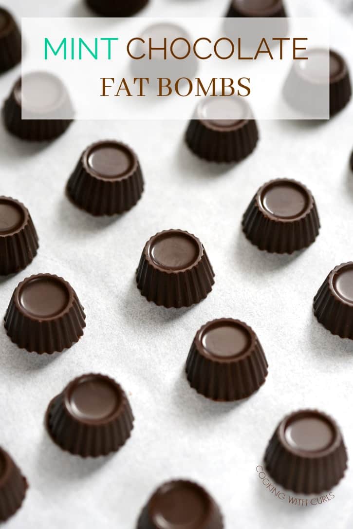 Mint Chocolate Fat Bombs Cooking with Curls