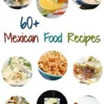 a collage featuring nine images of mexican food recipes