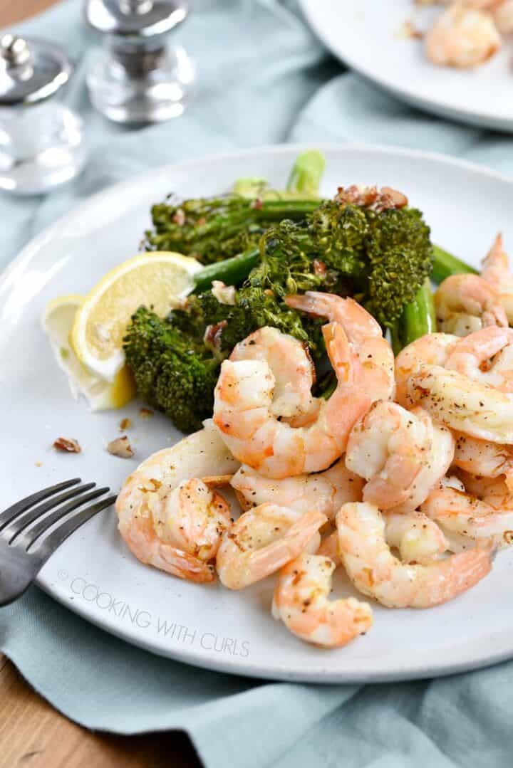 Sheet Pan Shrimp and Broccolini - Cooking with Curls