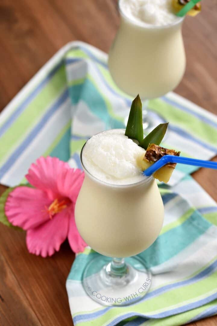 Traditional Pina Colada Recipe Cooking with Curls