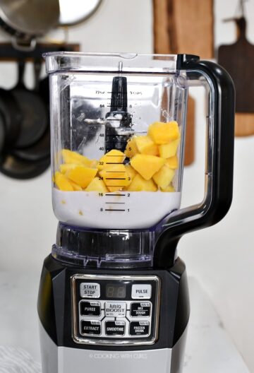 Mango Pina Colada Smoothie - Cooking With Curls