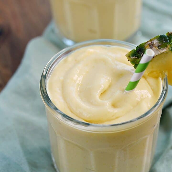 Mango Pina Colada Smoothie - Cooking with Curls