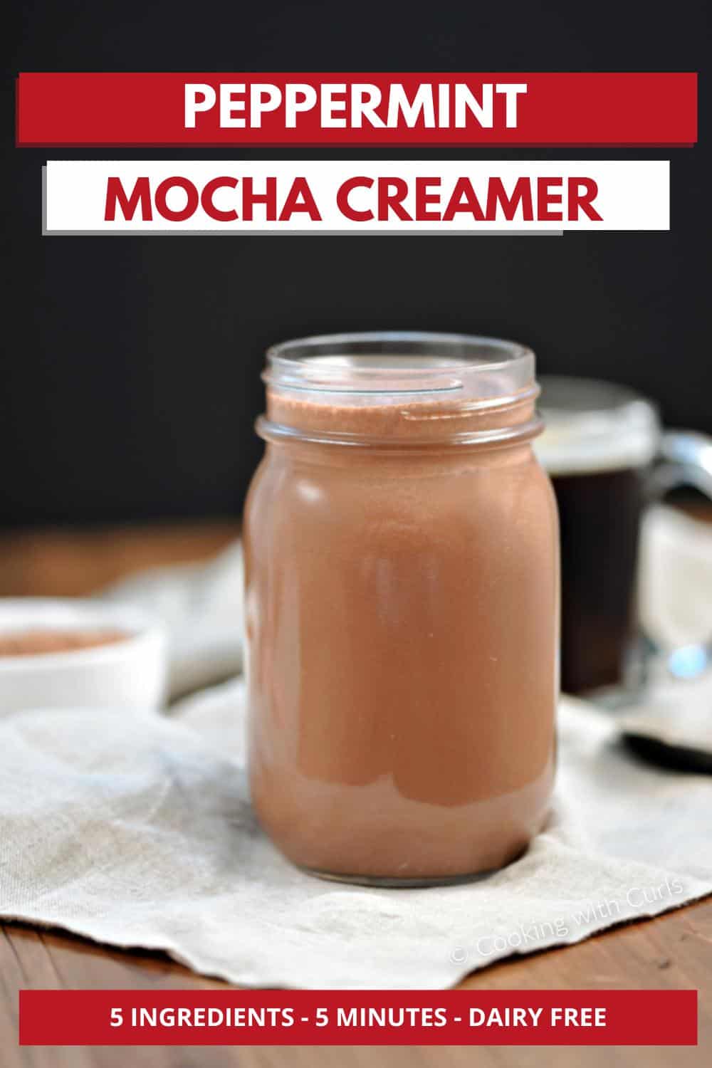 Peppermint Mocha Creamer Cooking with Curls