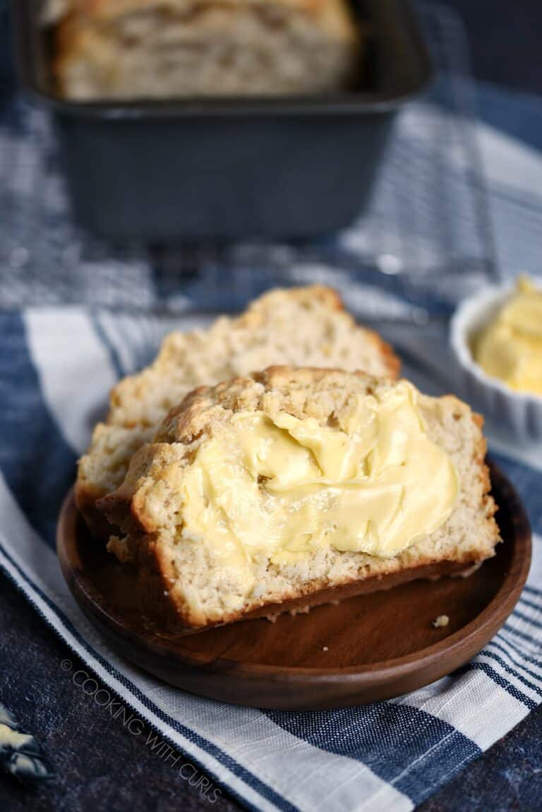 Homemade Beer Bread Cooking with Curls
