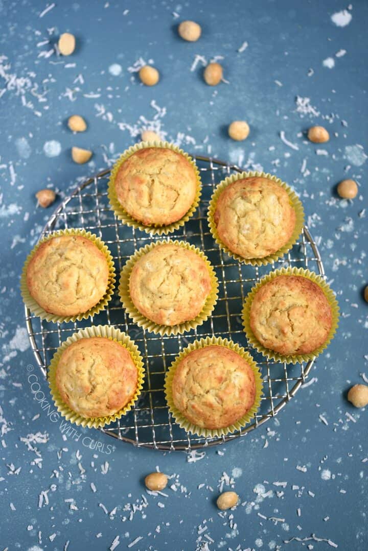 Pina Colada Muffins - Cooking with Curls