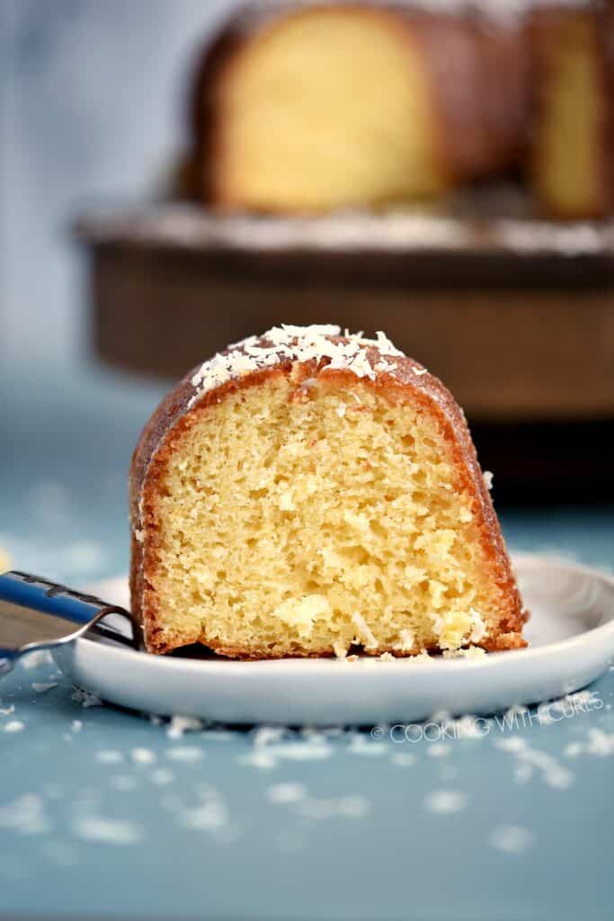 Bacardi Pina Colada Rum Cake - Cooking with Curls