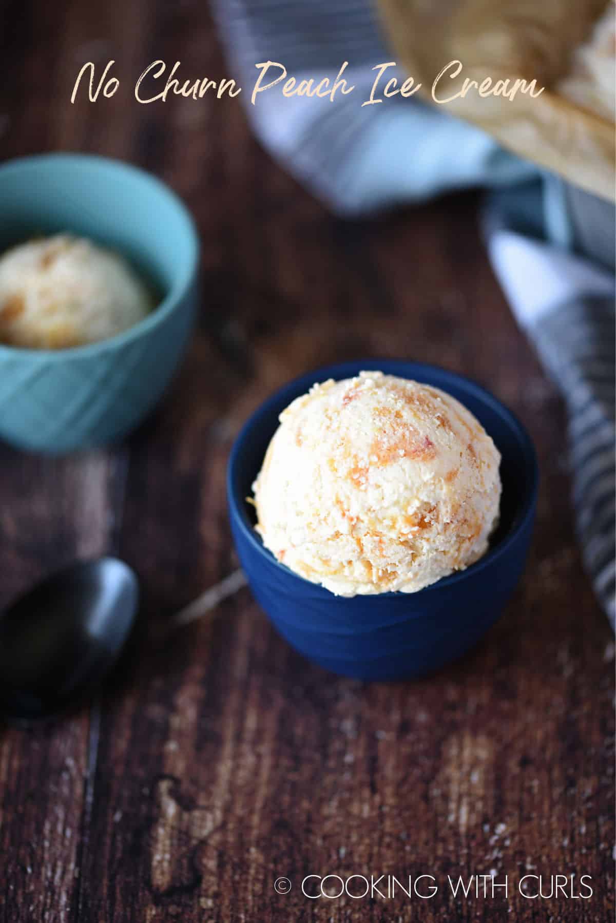 No Churn Peach Ice Cream Cooking With Curls