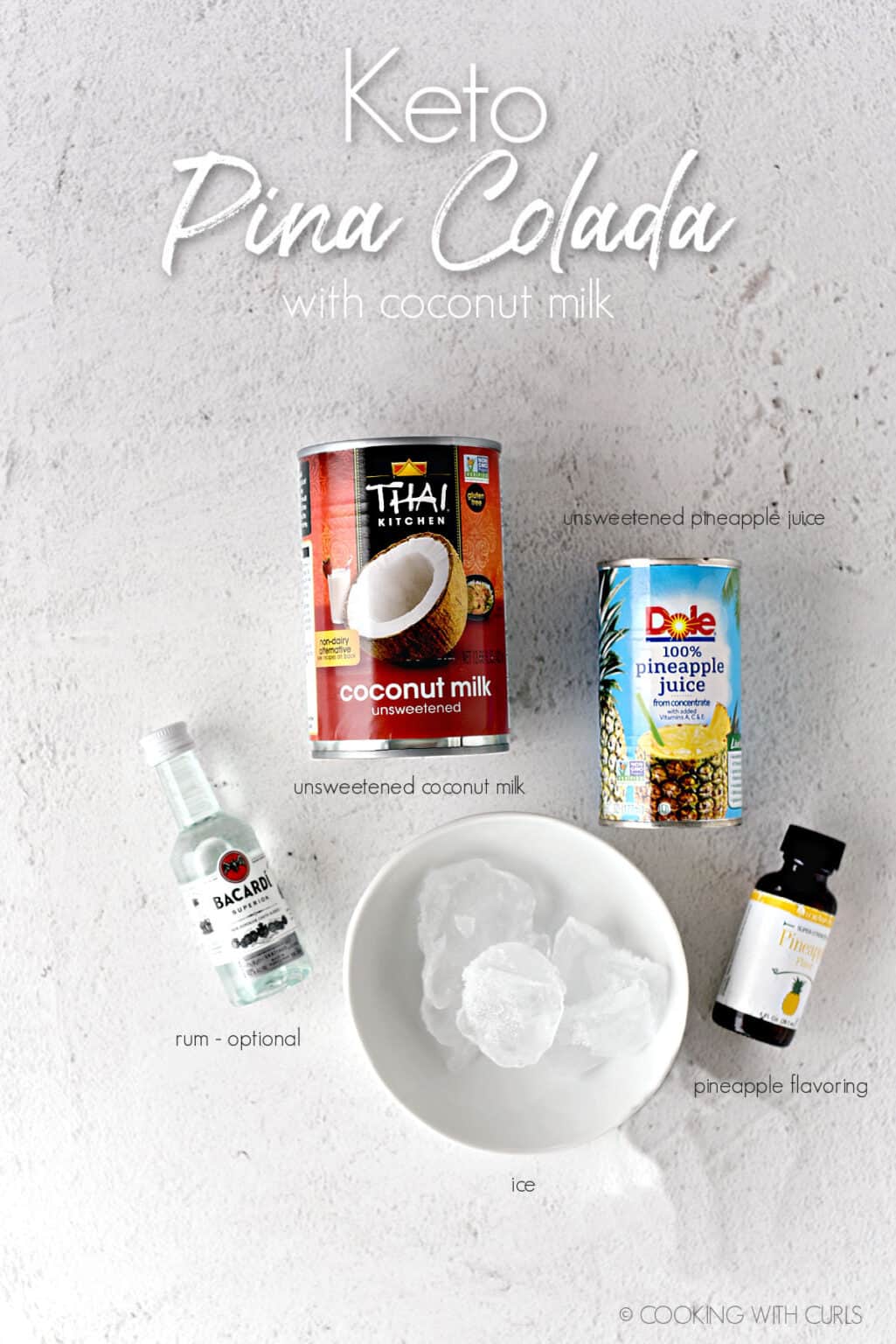 Keto Pina Colada with Coconut Milk Cooking with Curls