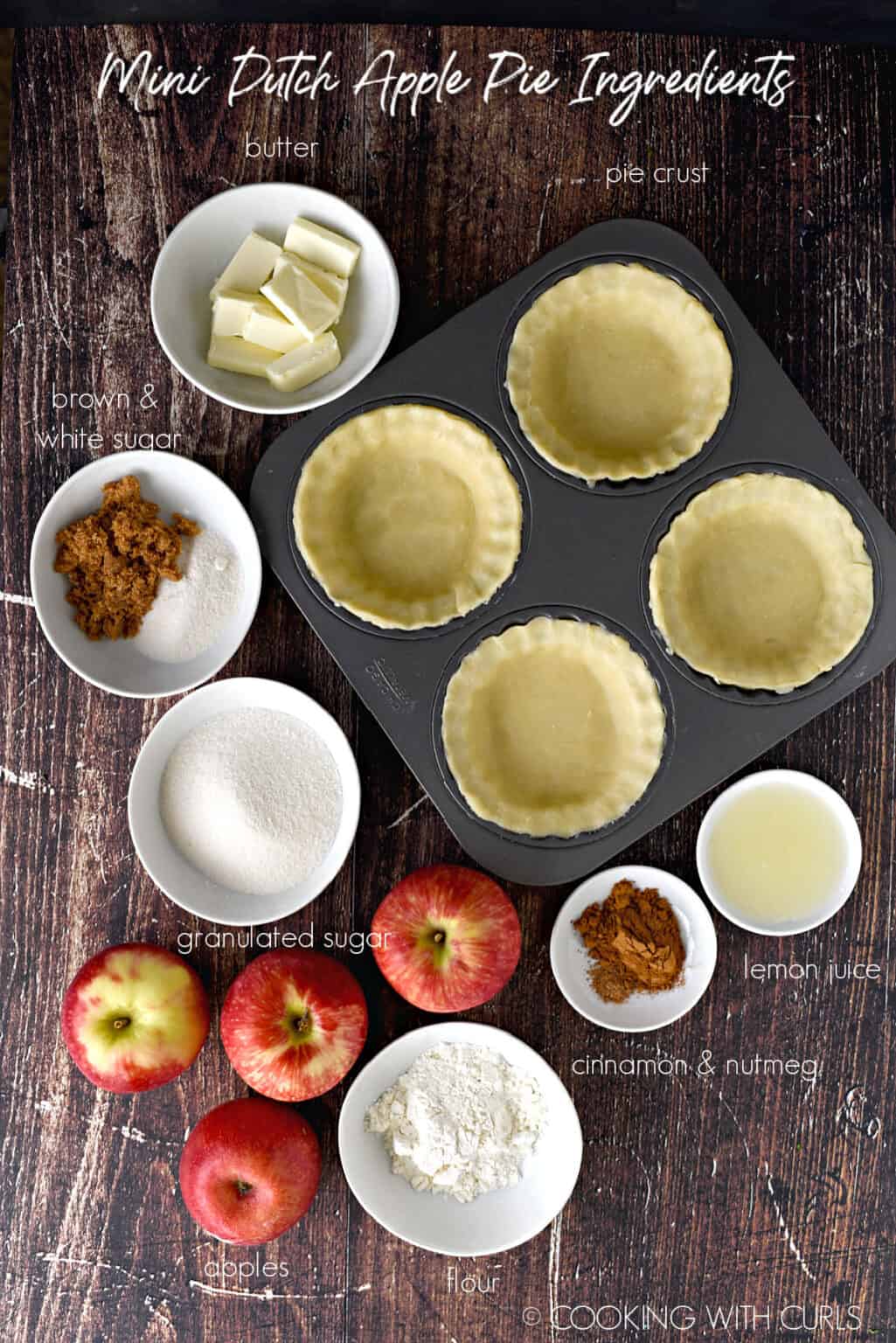 Mini Dutch Apple Pies Cooking with Curls