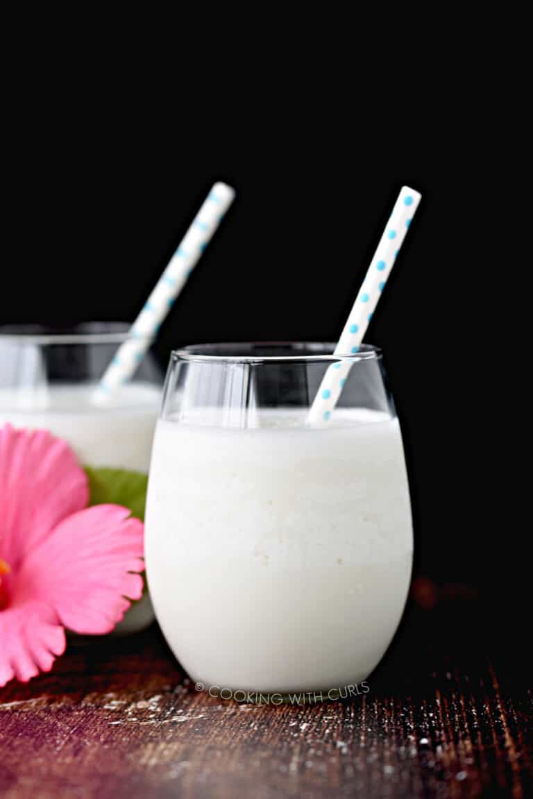 Keto Pina Colada with Coconut Milk Cooking with Curls